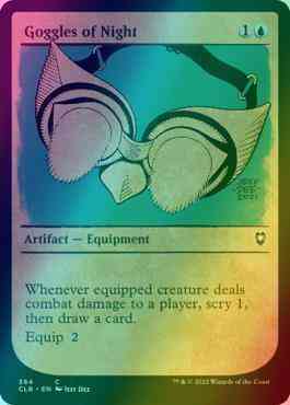 Goggles of Night [384] [Rulebook Showcase] [Commander Legends: Battle for Baldur's Gate] [Foil]