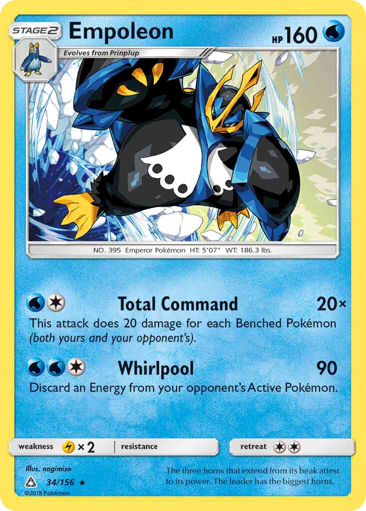 Empoleon - 34/156 - Rare [sm5-34] [Non-Holo]