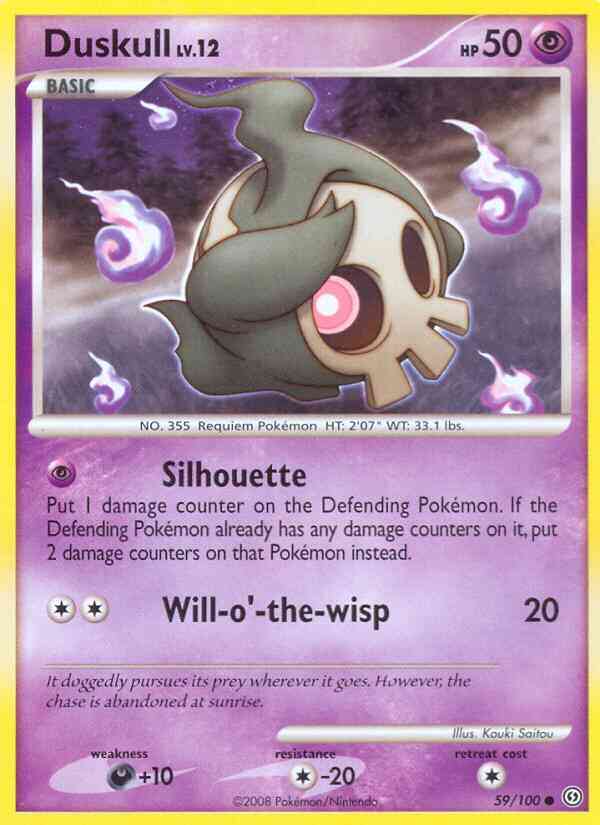 Duskull - 59/100 - Common [dp7-59] [Reverse Holo]