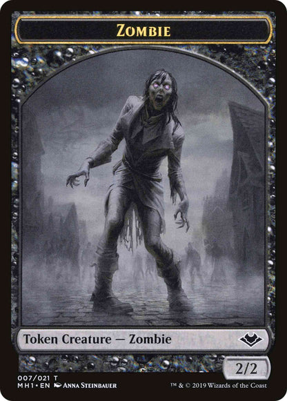 Construct Token (17) // Zombie Token (07) [Modern Horizons Tokens] [Non-Foil]