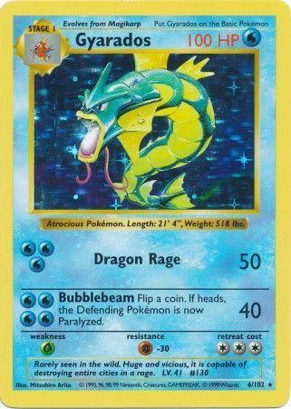 Gyarados - 6/102 - Rare - Shadowless [base1S-6] [Holo]