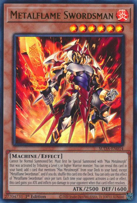 Metalflame Swordsman - SUDA-EN014 - Ultra Rare - 1st Edition
