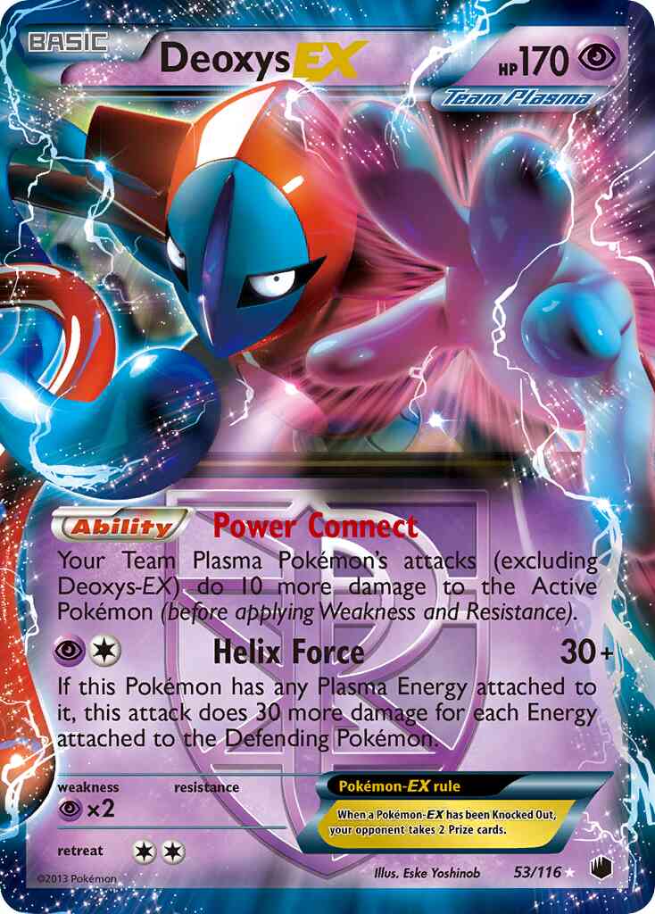 Deoxys-EX - 53/116 - Rare Holo EX [bw9-53] [Ultra]