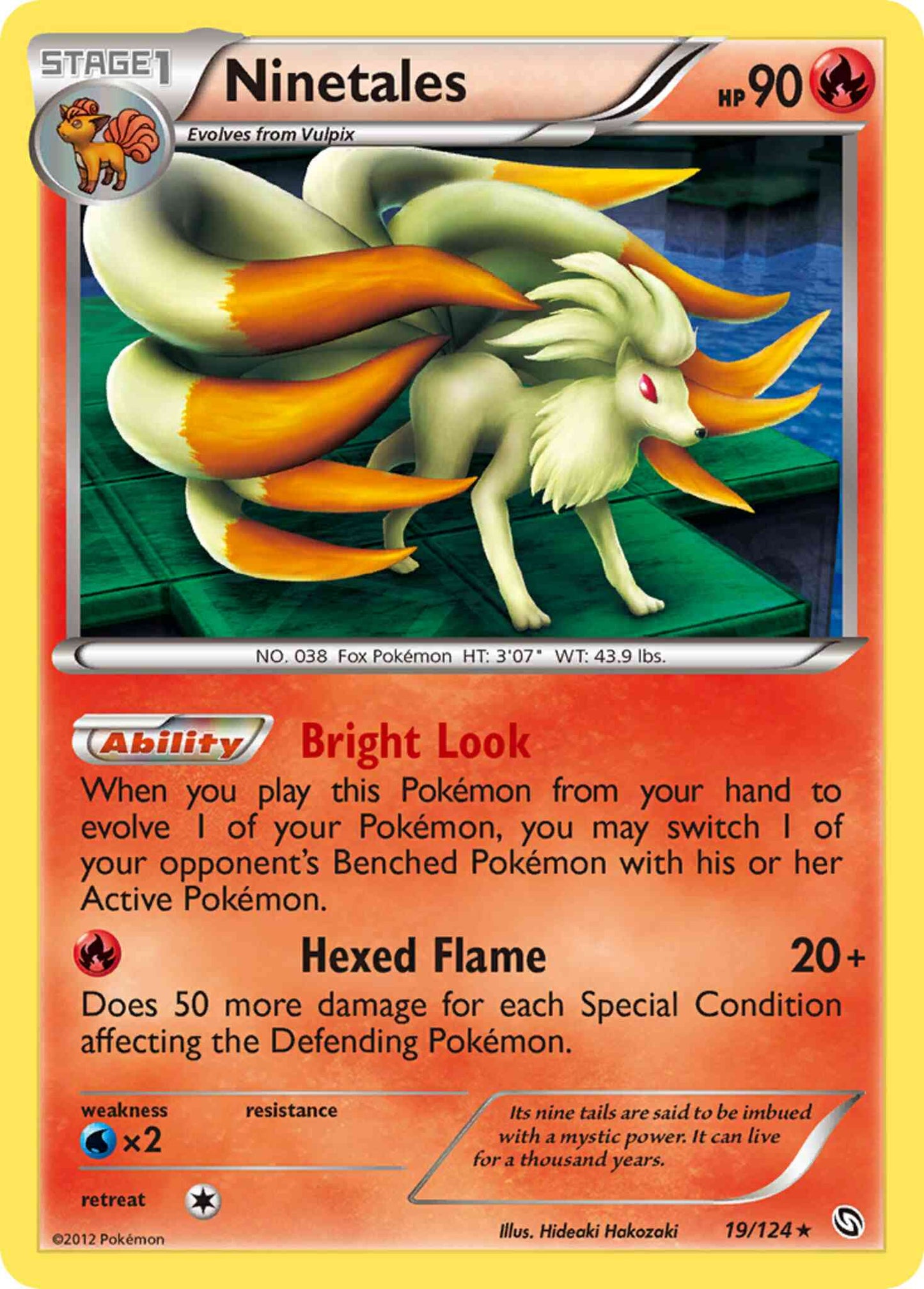 Ninetales - 19/124 - Rare Holo [bw6-19] [Holo]
