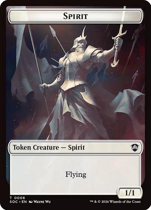 Illusion Token (07) // Spirit Token (06) [Secrets of Strixhaven: Commander: Tokens] [Non-Foil]