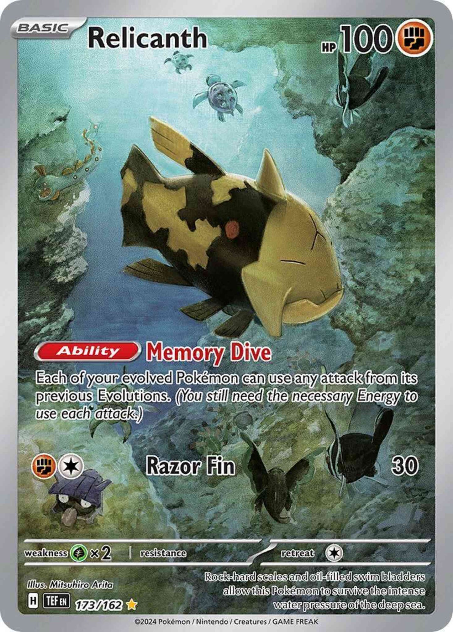 Relicanth - 173/162 - Illustration Rare [sv05-173] [Ultra]