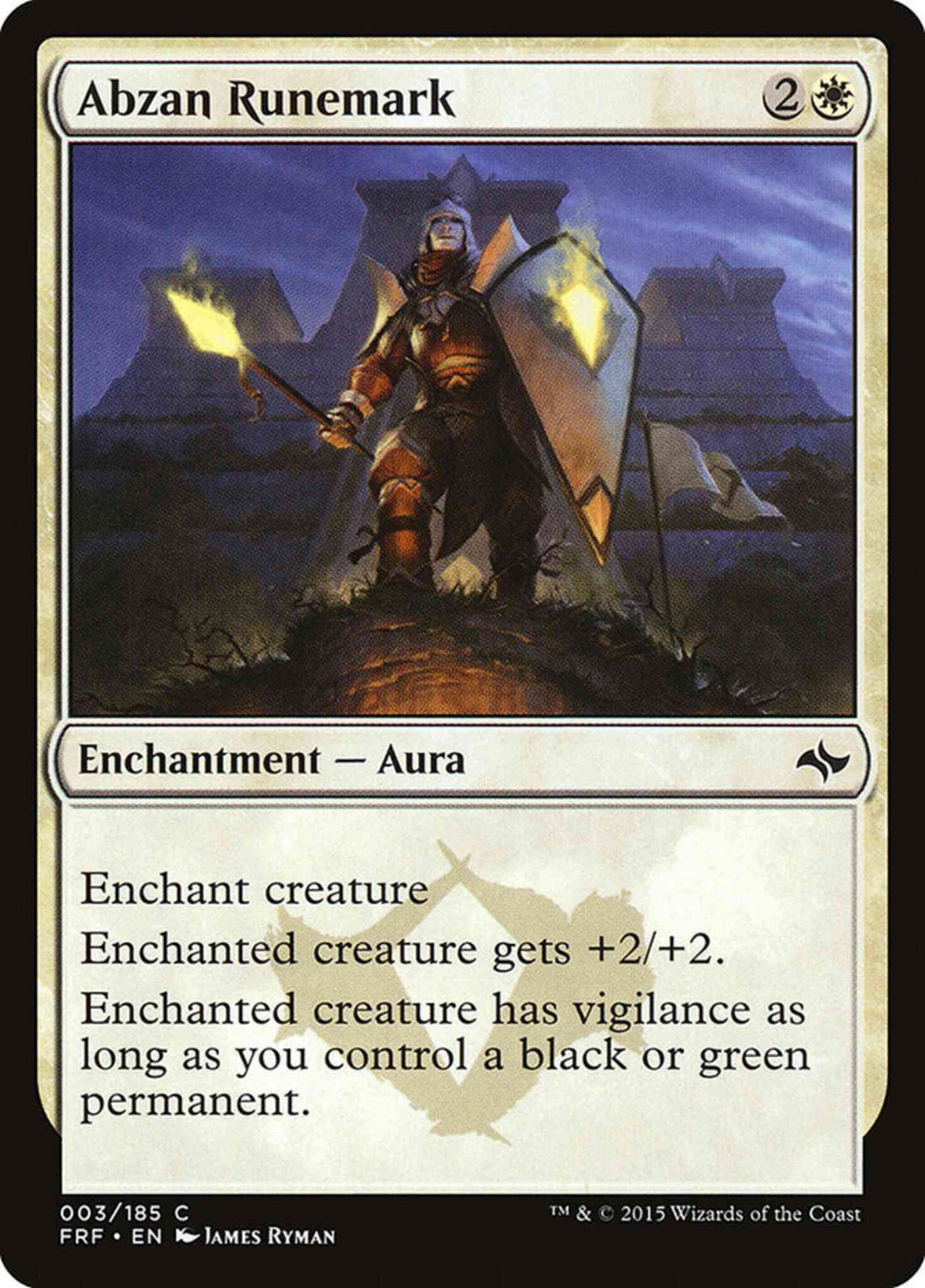 Abzan Runemark [3] [Fate Reforged] [Non-Foil]