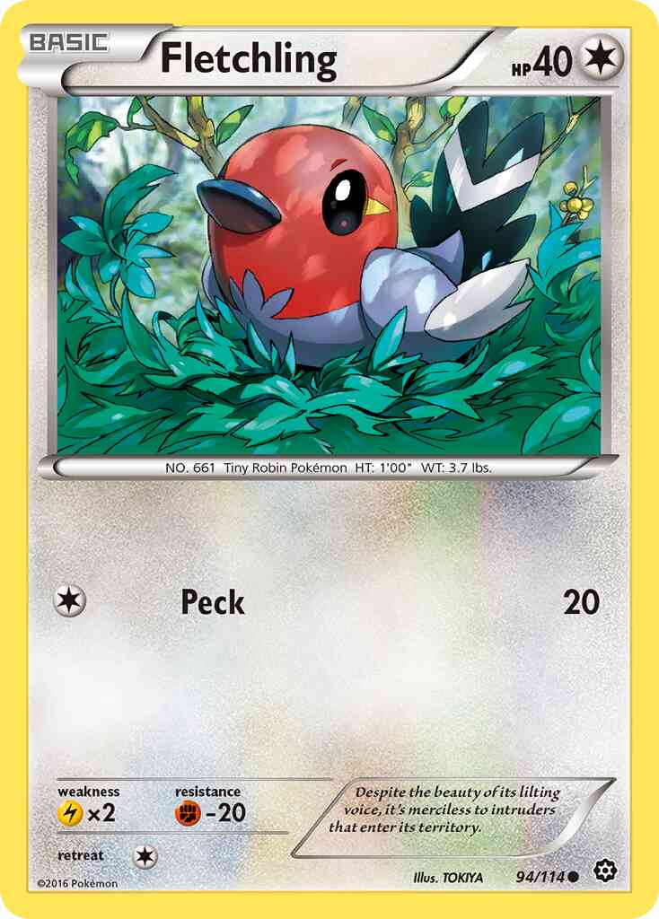 Fletchling - 94/114 - Common [xy11-94] [Reverse Holo]