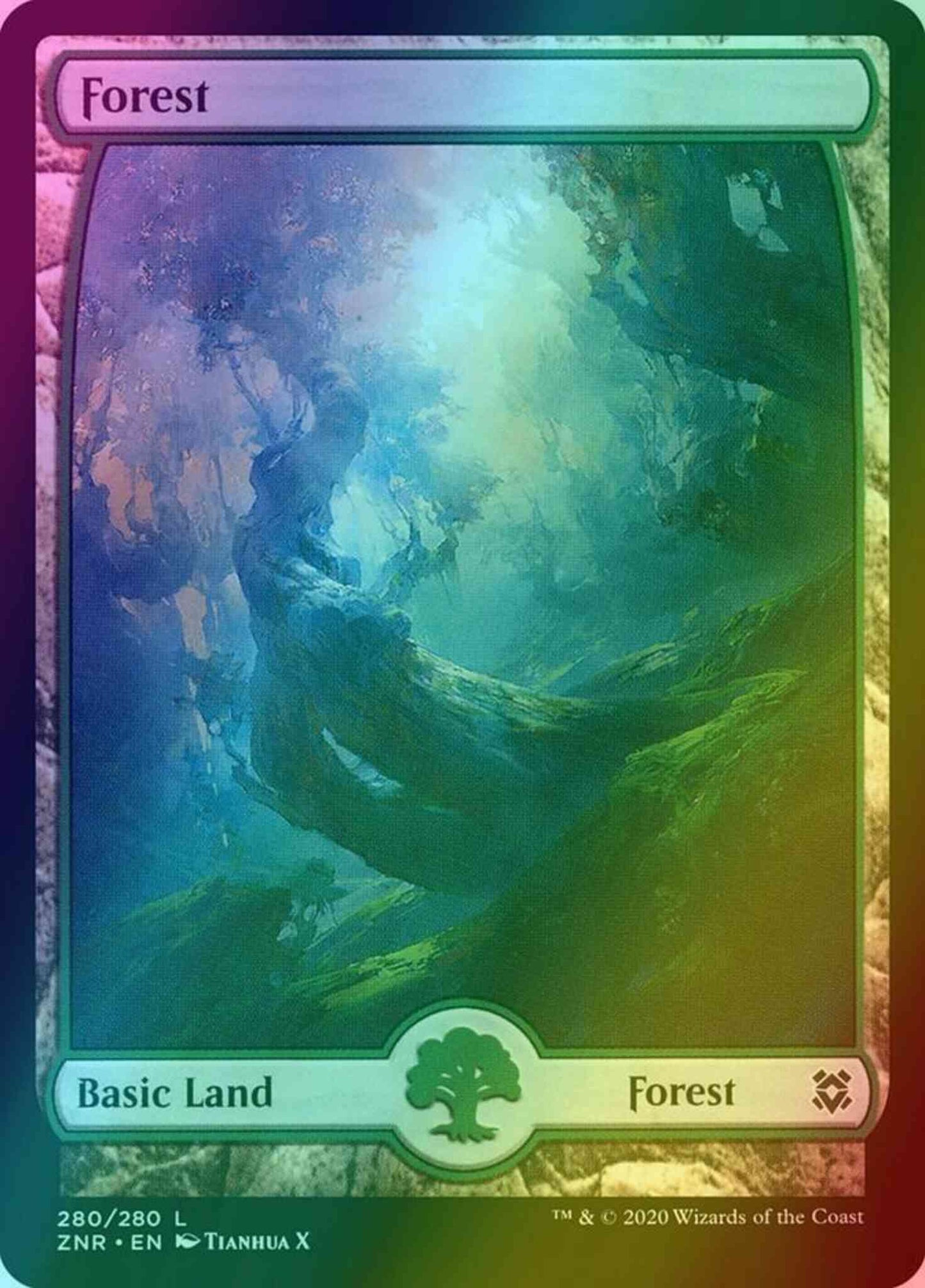 Forest [280] [Zendikar Rising] [Foil]