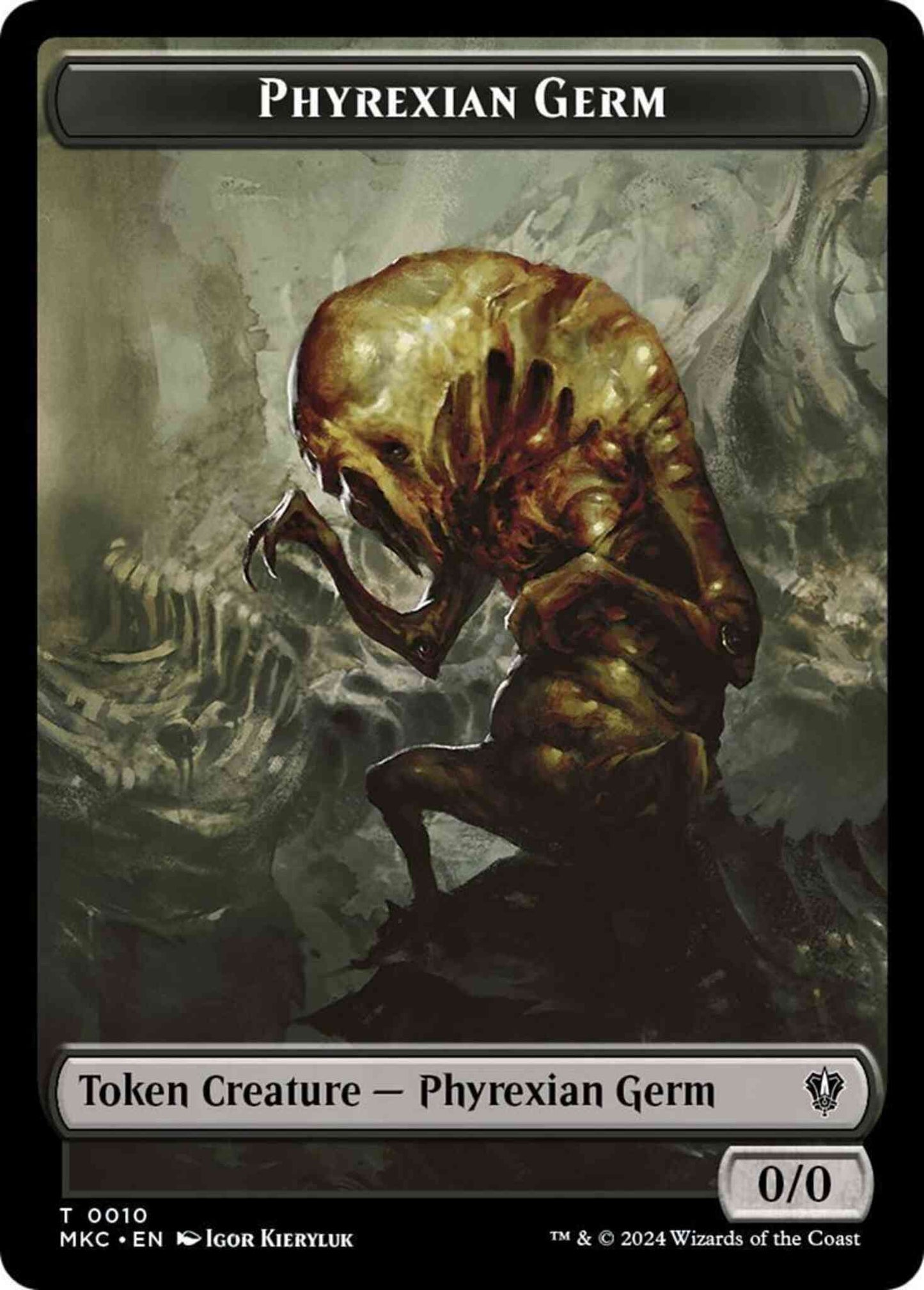 Phyrexian Germ Token (10) // Spirit Token (04) [Murders at Karlov Manor: Commander: Tokens] [Non-Foil]