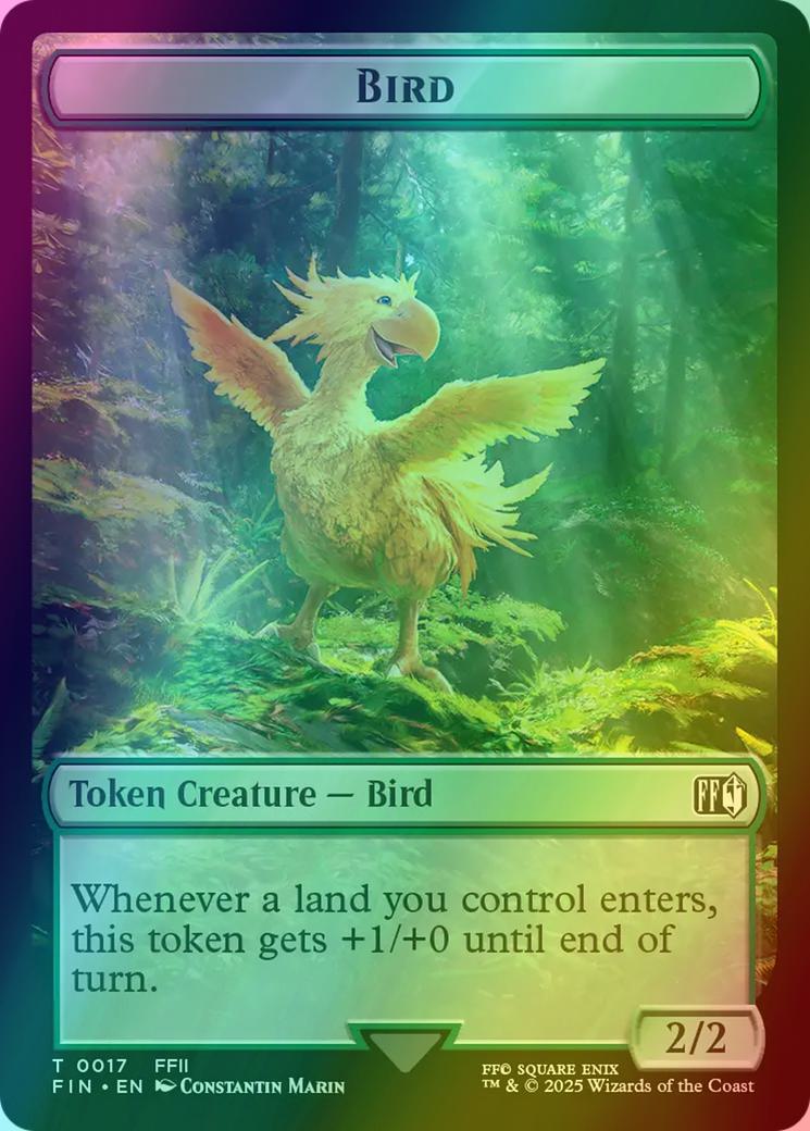 Bird Token (17) // Hero Token (09) [FINAL FANTASY: Tokens] [Foil]