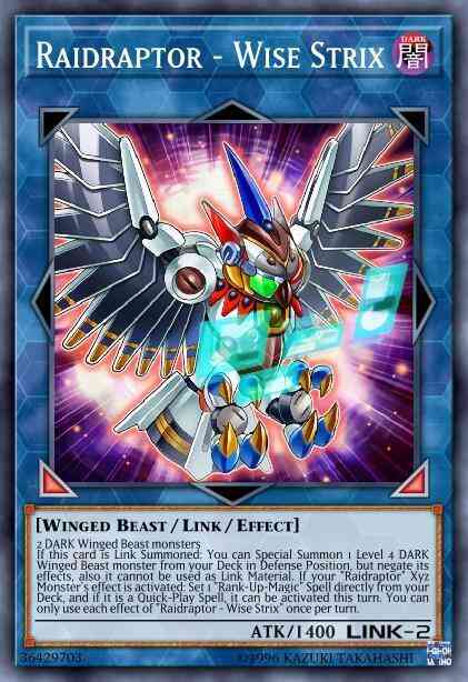 Raidraptor - Wise Strix - DUOV-EN005 - Ultra Rare - 1st Edition