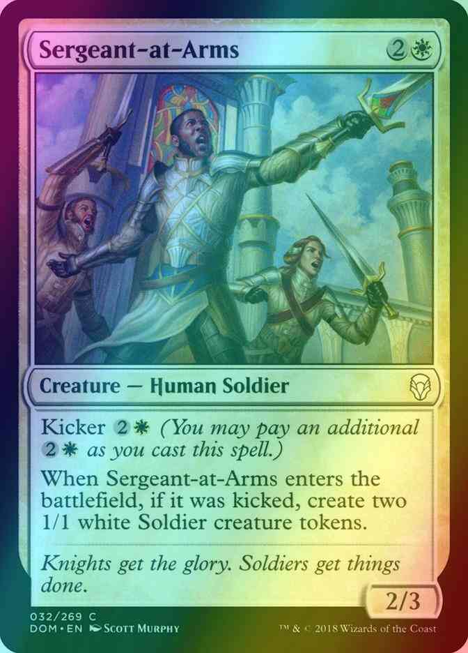 Sergeant-at-Arms [32] [Dominaria] [Foil]
