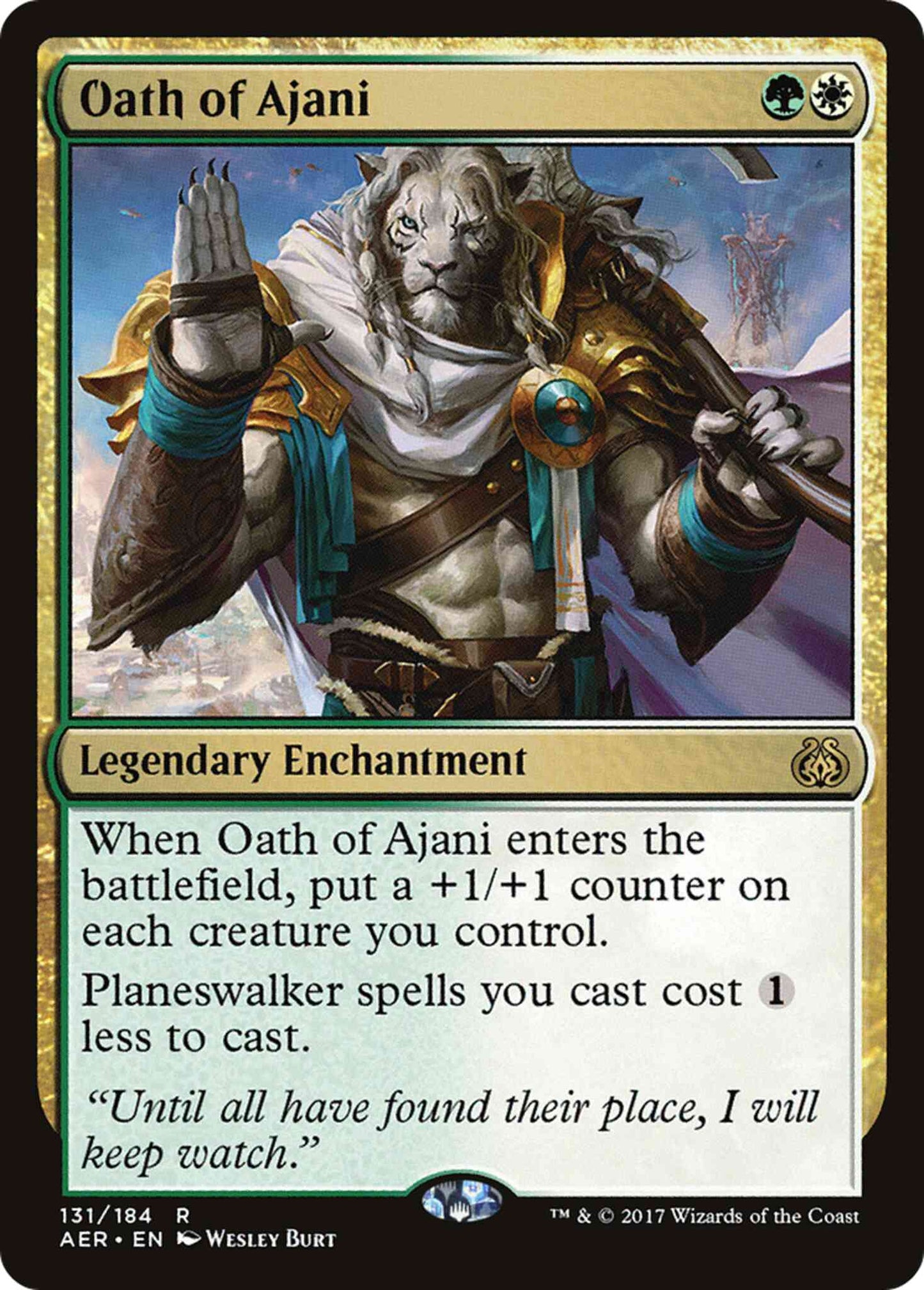 Oath of Ajani [131] [Aether Revolt] [Non-Foil]