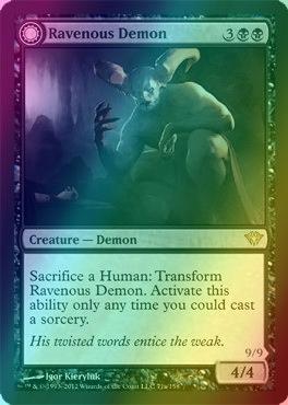 Ravenous Demon // Archdemon of Greed [71] [Dark Ascension] [Foil]