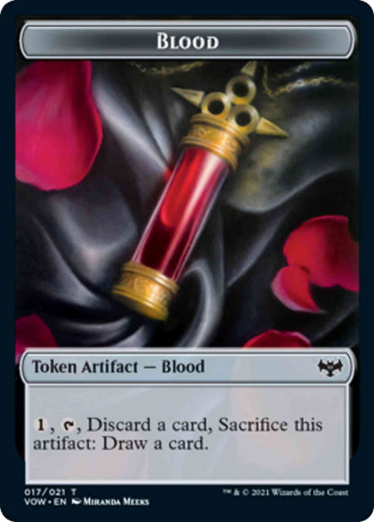 Blood Token (17) // Vampire Token (16) [Innistrad: Crimson Vow: Tokens] [Non-Foil]
