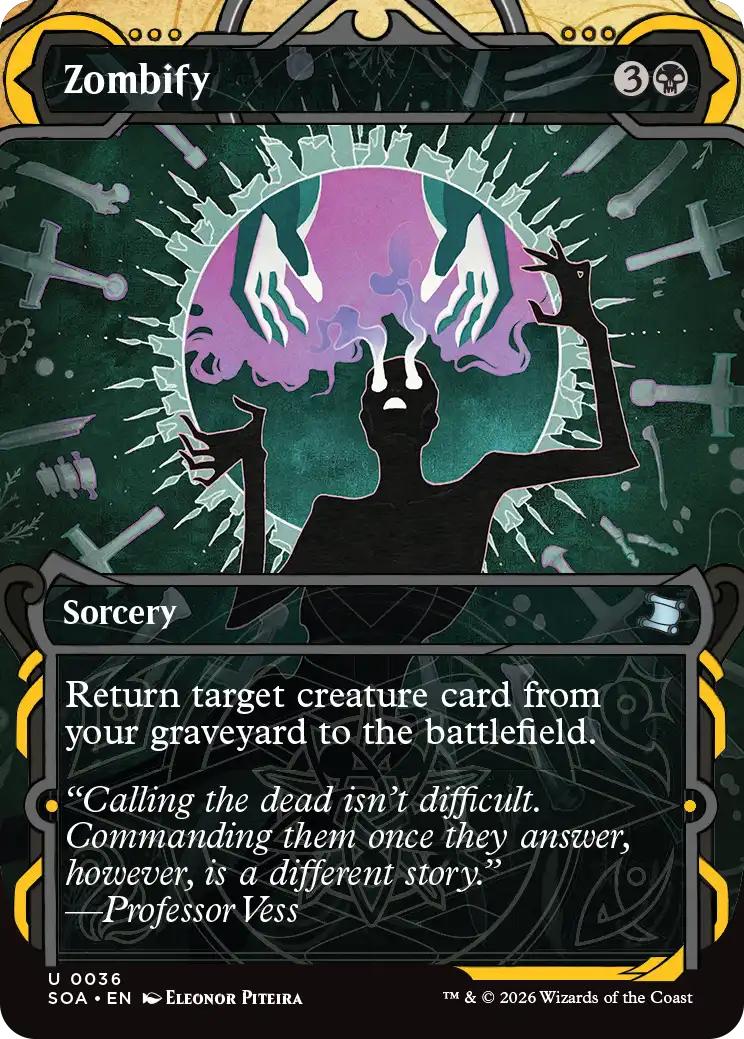 Zombify [36] [Showcase] [Secrets of Strixhaven: Mystical Archive] [Non-Foil]
