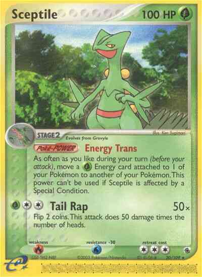 Sceptile - 20/109 - Rare [ex1-20] [Reverse Holo]