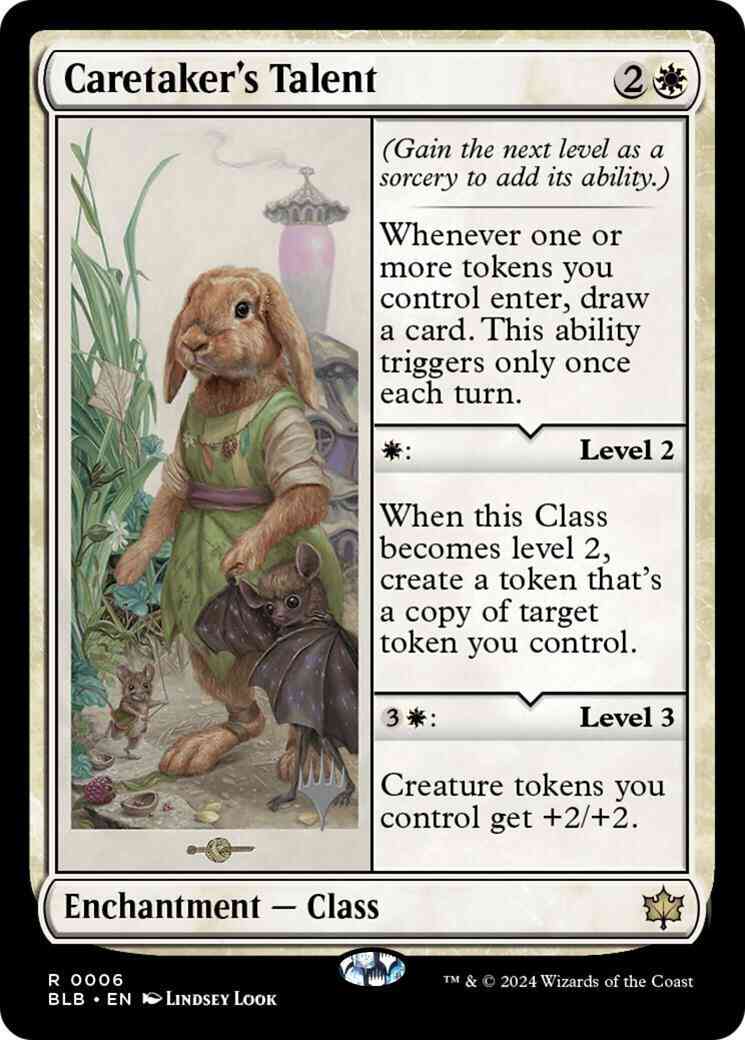 Caretaker's Talent [6p] [Promo Pack] [Bloomburrow: Promos] [Non-Foil]