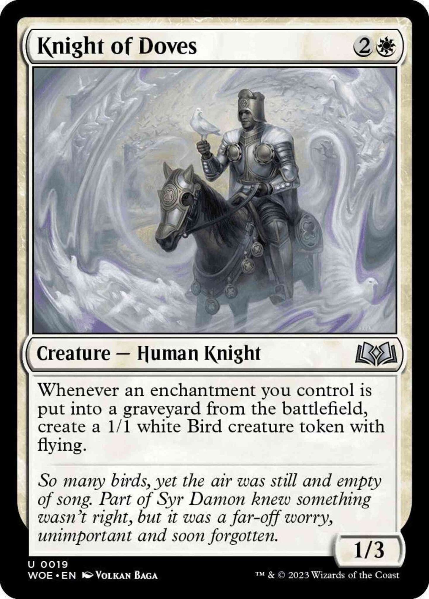 Knight of Doves [19] [Wilds of Eldraine] [Non-Foil]