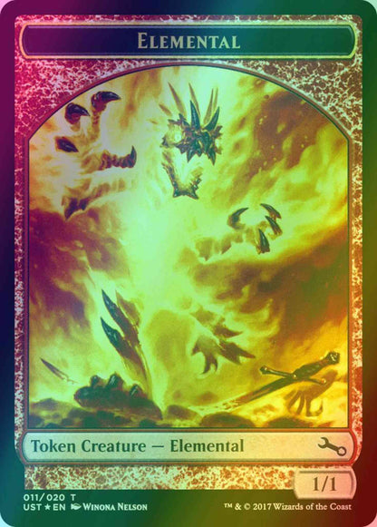 Elemental Token [11] [Unstable Tokens] [Foil]