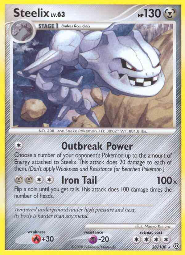 Steelix - 28/100 - Rare [dp7-28] [Non-Holo]