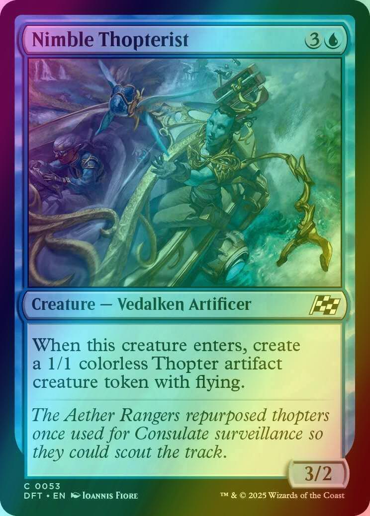 Nimble Thopterist [53] [Aetherdrift] [Foil]