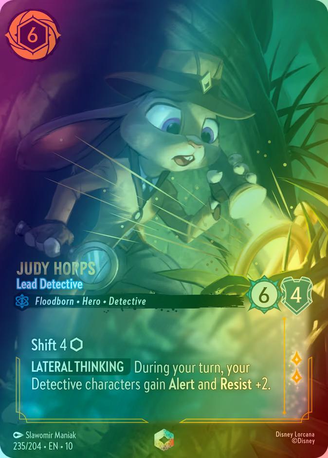 Judy Hopps - Lead Detective (Enchanted) - 235/204 [Whispers in the Well] [Holofoil]