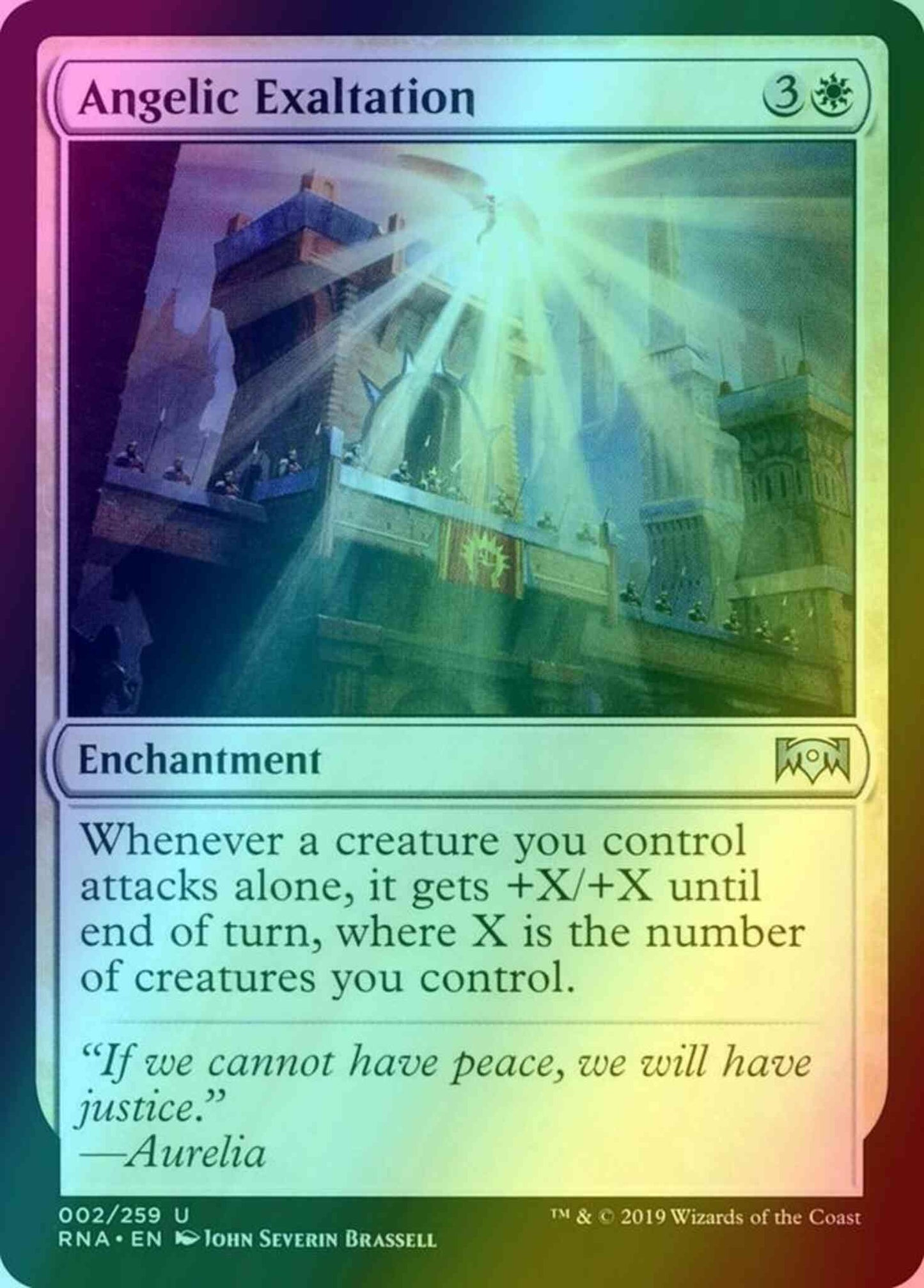 Angelic Exaltation [2] [Ravnica Allegiance] [Foil]