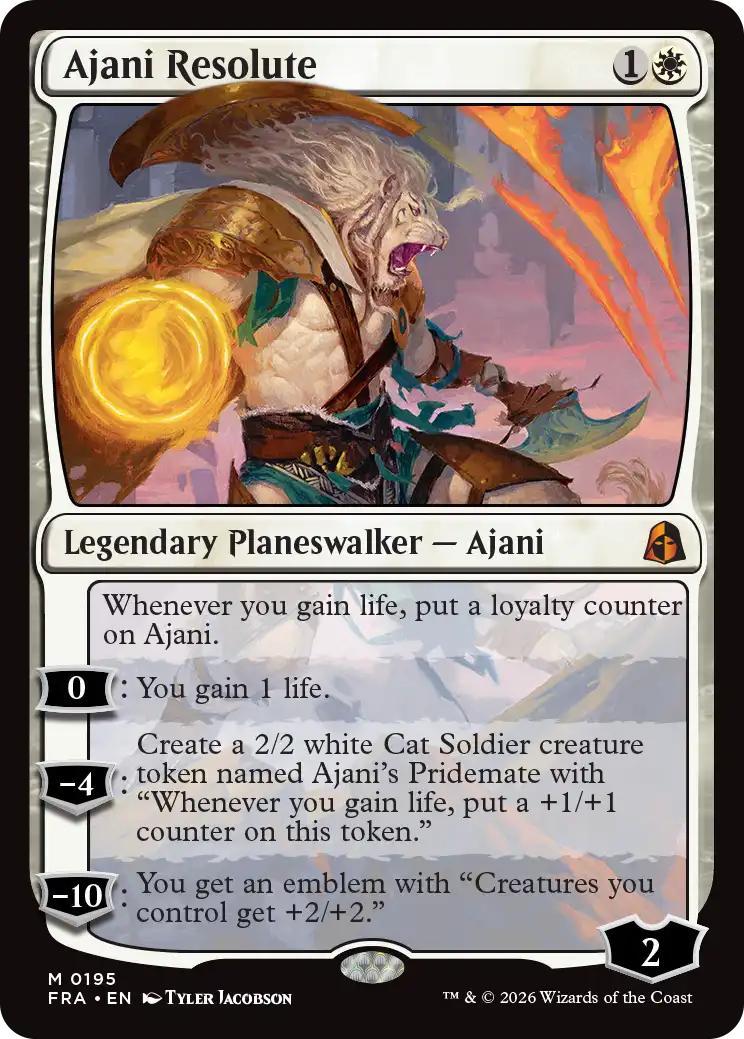 Ajani Resolute [195] [Echoed Pairs] [Reality Fracture] [Non-Foil]