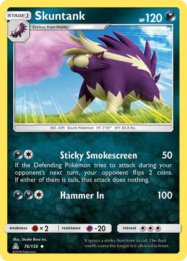 Skuntank - 76/156 - Uncommon [sm5-76] [Reverse Holo]