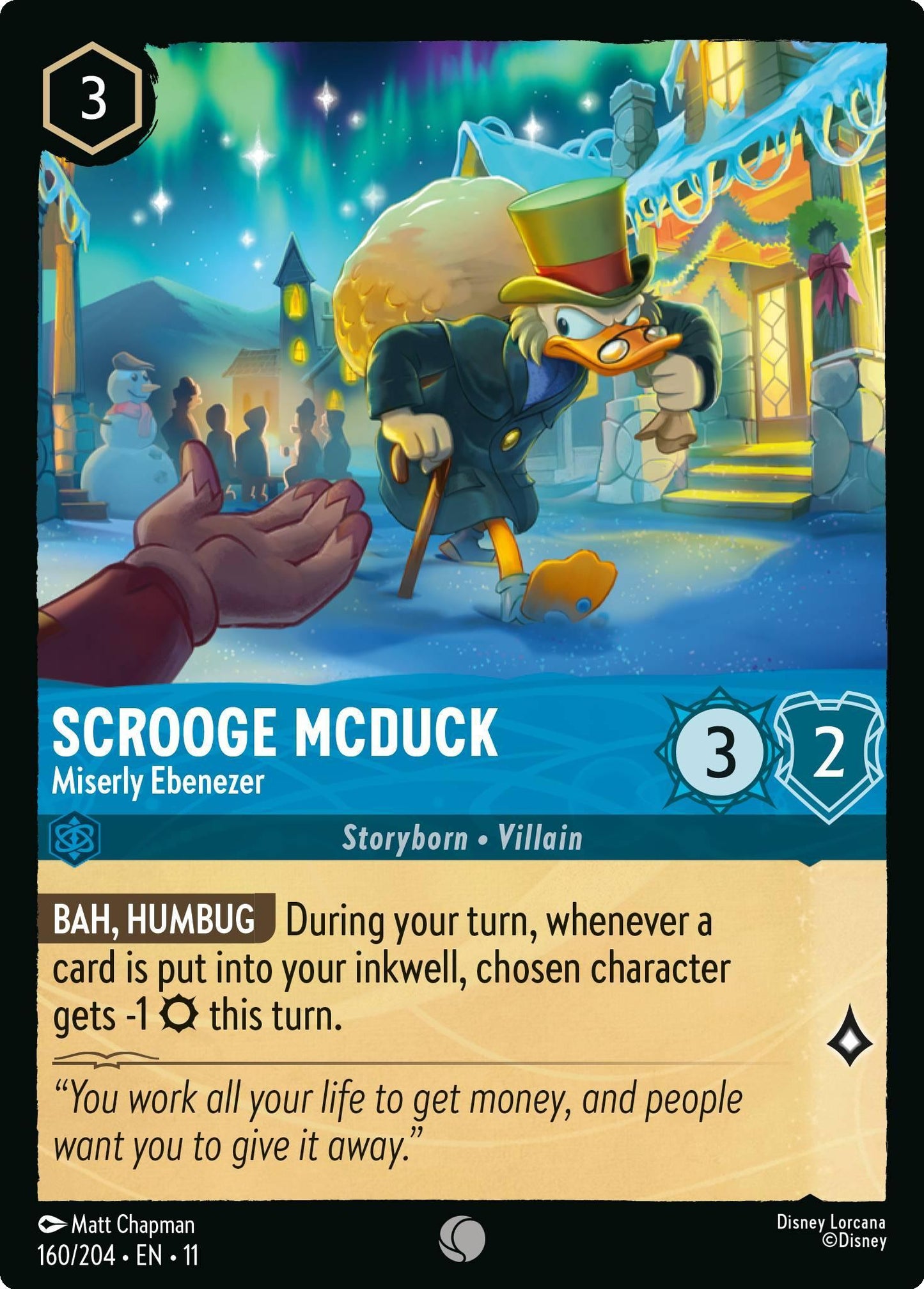 Scrooge McDuck - Miserly Ebenezer - 160/204 [Winterspell] [Non-Foil]