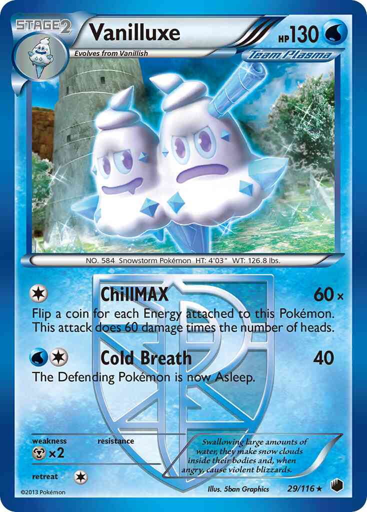 Vanilluxe - 29/116 - Rare [bw9-29] [Non-Holo]