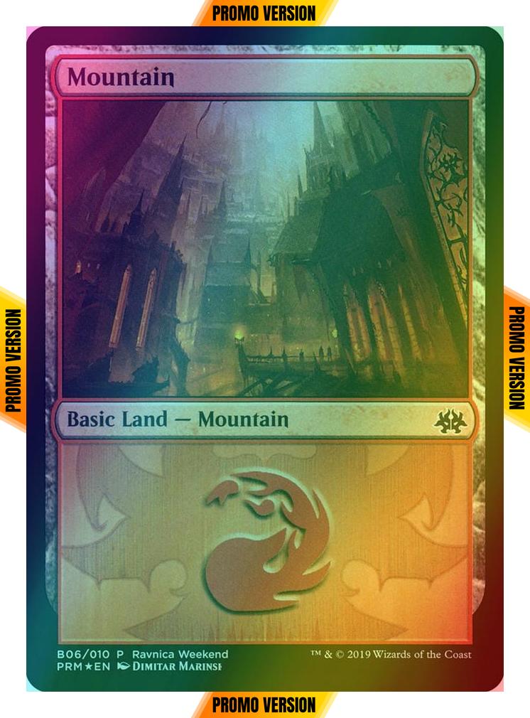 Mountain [B6] [2019] [B06] [Rakdos] [RNA Ravnica Weekend] [Foil]