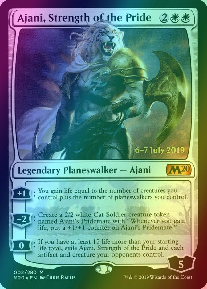 Ajani, Strength of the Pride [2s] [Core Set 2020 Promos] [Foil]