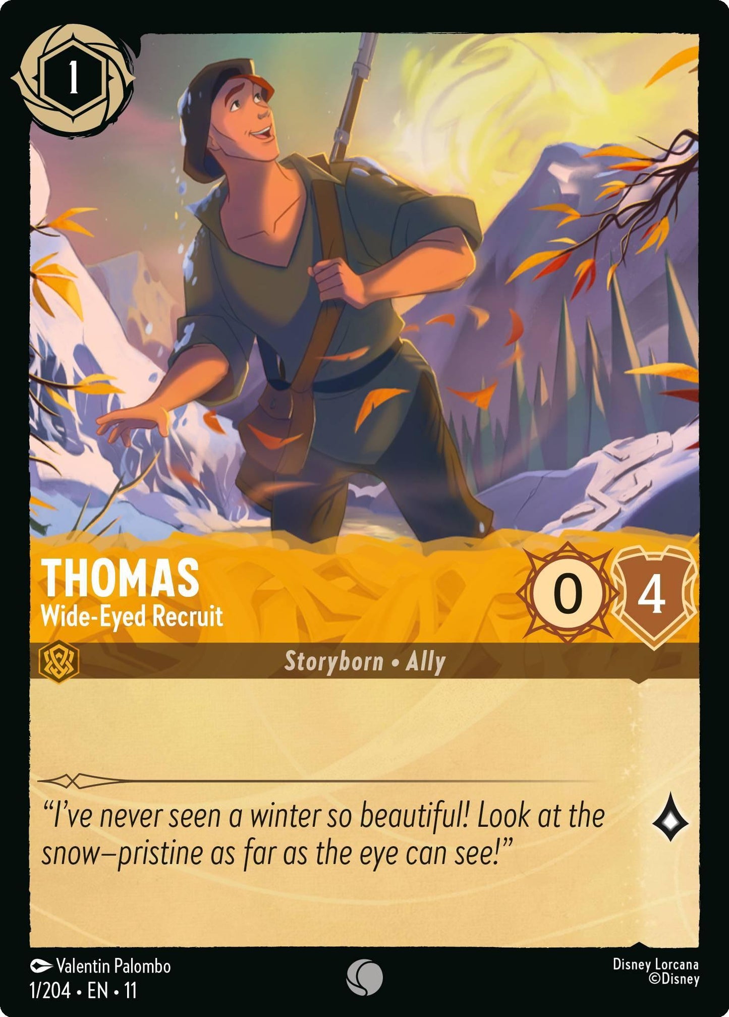 Thomas - Wide-Eyed Recruit - 1/204 [Winterspell] [Non-Foil]
