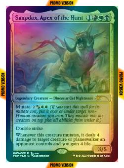 Snapdax, Apex of the Hunt [3] [Year of the Tiger 2022] [Foil]