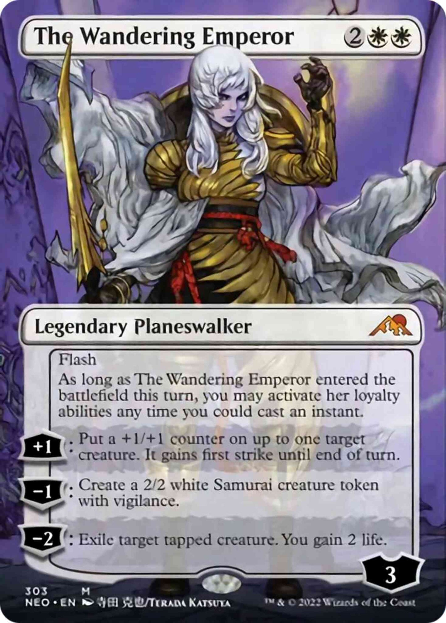 The Wandering Emperor [303] [Borderless] [Kamigawa:: Neon Dynasty] [Non-Foil]