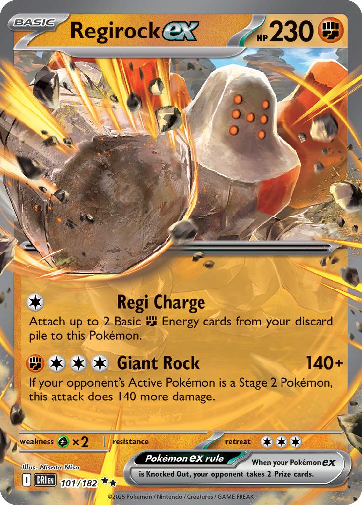 Regirock ex - 101/182 - Double Rare [sv10-101] [Ultra]
