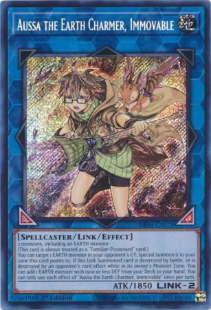 Aussa the Earth Charmer, Immovable - RA04-EN078 - Secret Rare - 1st Edition