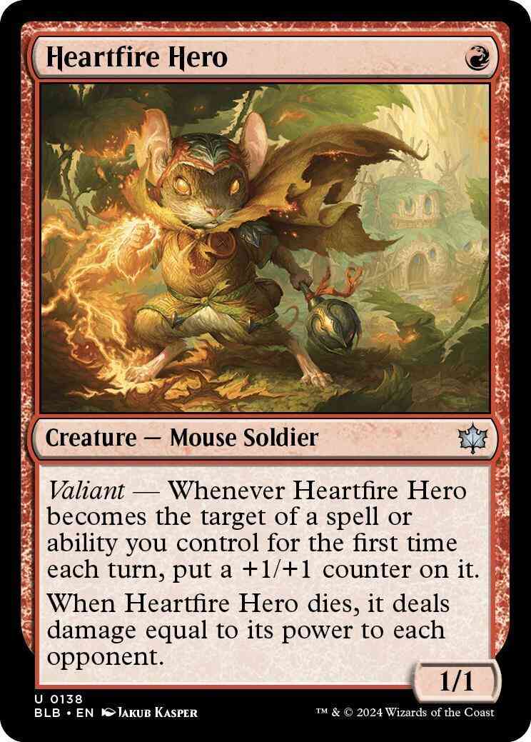Heartfire Hero [138] [Bloomburrow] [Non-Foil]