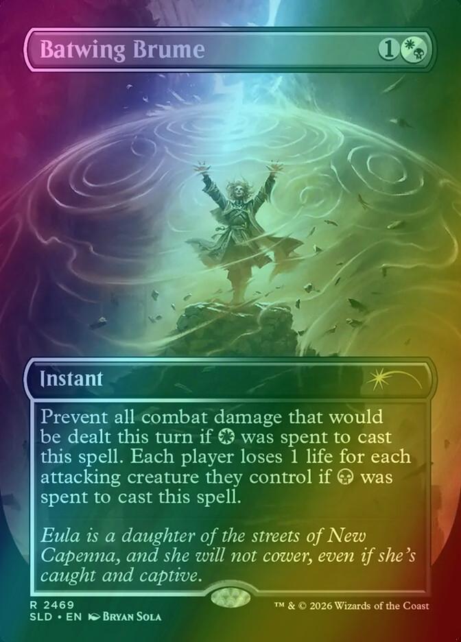 Batwing Brume [2469] [Borderless] [Omens of Chaos] [Secret Lair Drop] [Foil]