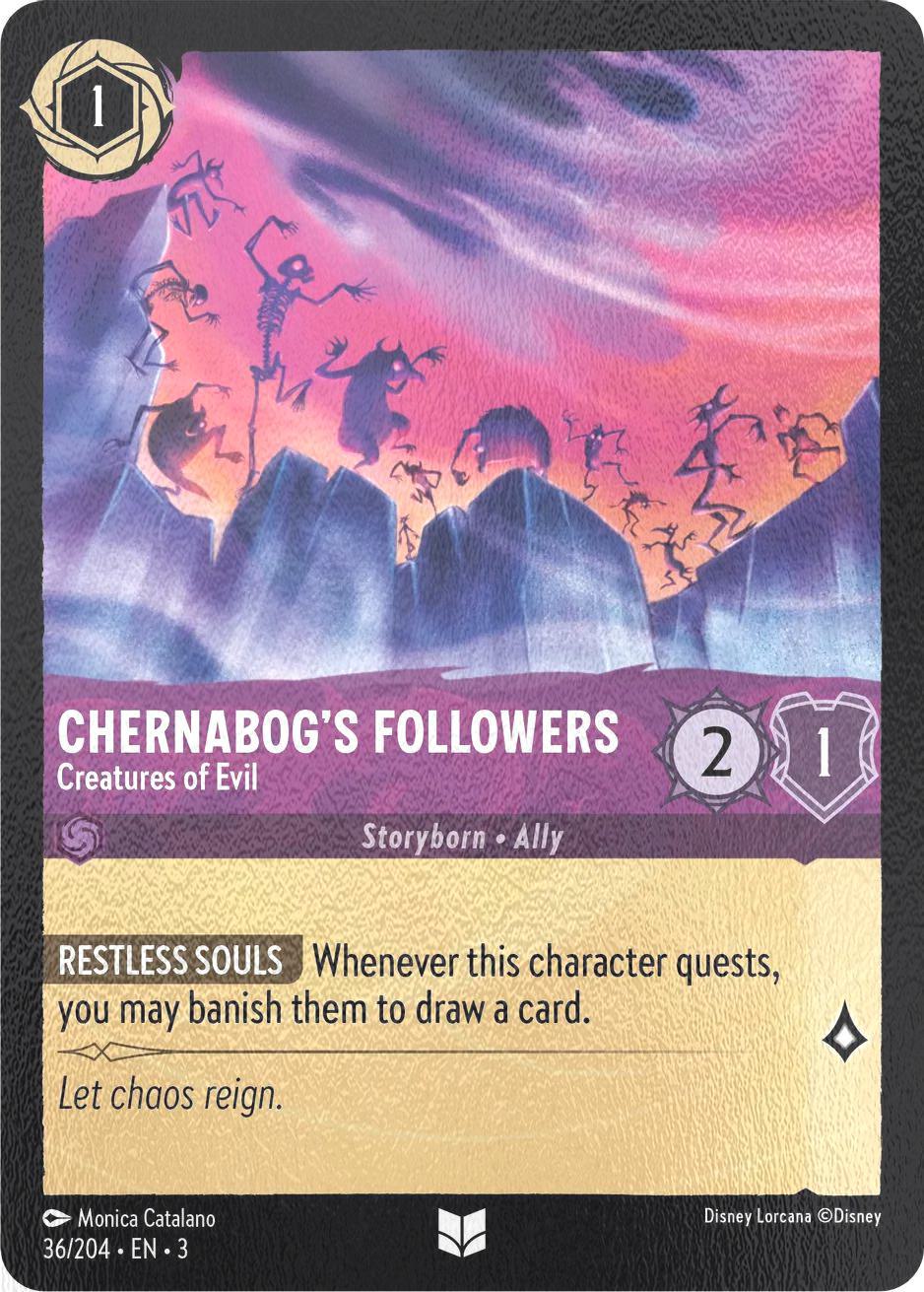 Chernabog's Followers - Creatures of Evil - 36/204 [Into the Inklands] [Cold Foil]
