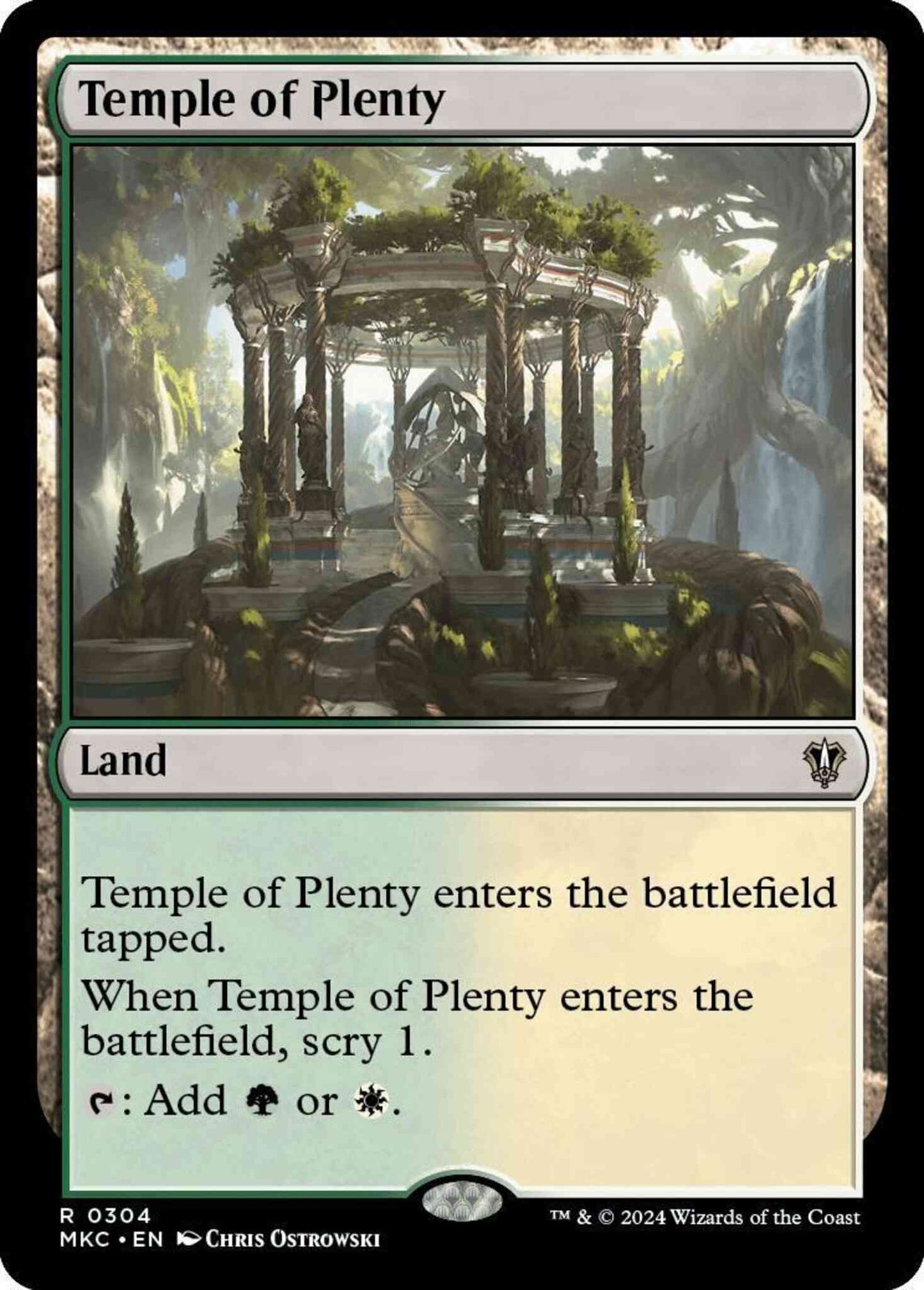 Temple of Plenty [304] [Murders at Karlov Manor: Commander] [Non-Foil]