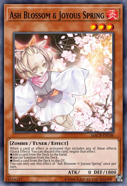 Ash Blossom & Joyous Spring - MACR-EN036 - Secret Rare - Unlimited