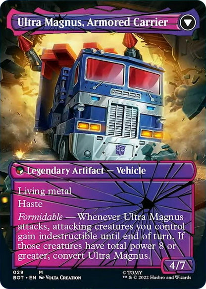 Ultra Magnus, Tactician // Ultra Magnus, Armored Carrier [29] [Borderless] [Shattered Glass] [Universes Beyond: Transformers] [Non-Foil]