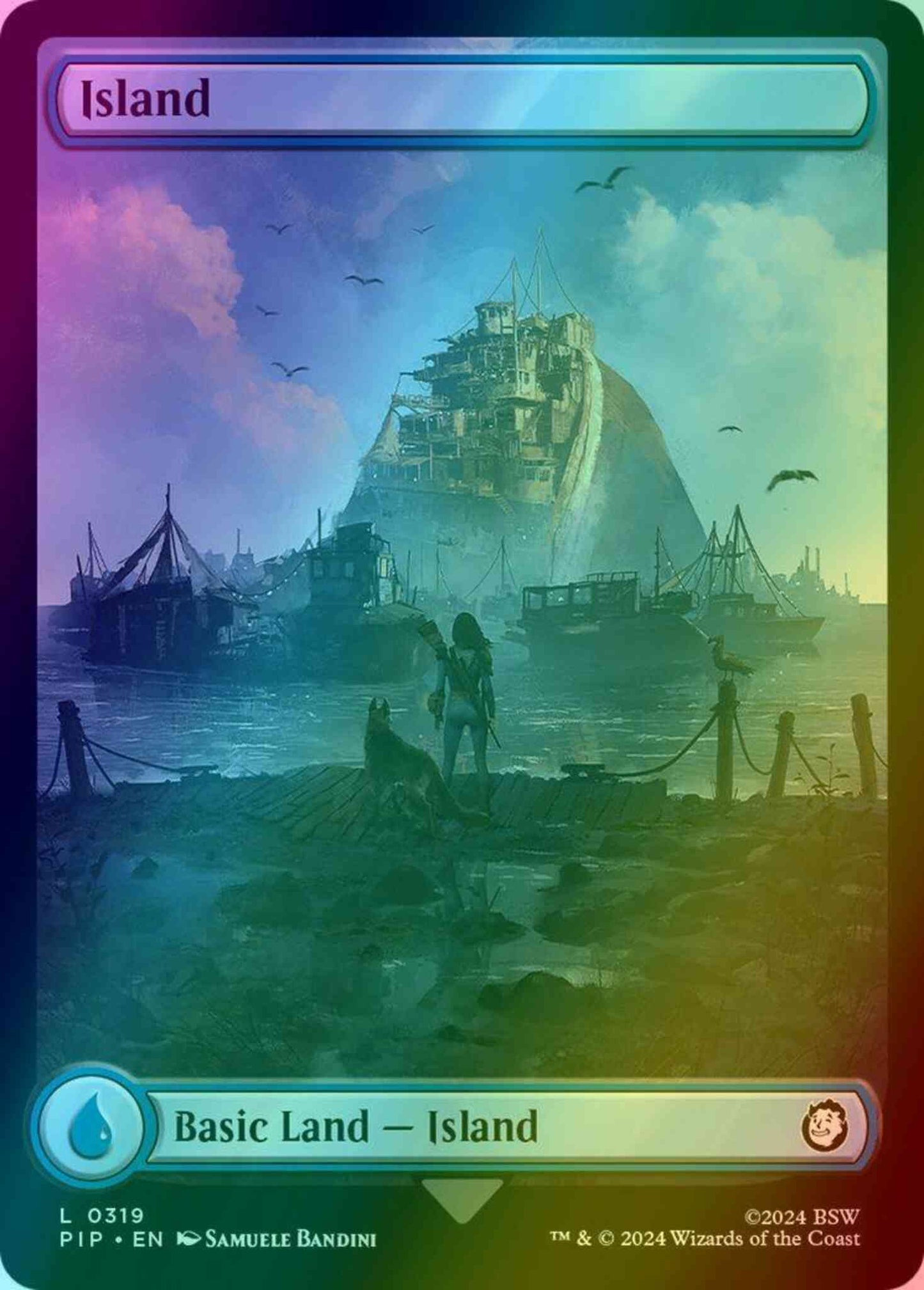 Island [319] [Full Art] [Fallout] [Foil]