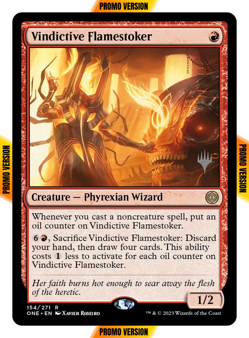 Vindictive Flamestoker [154p] [Promo Pack] [Phyrexia: All Will Be One: Promos] [Non-Foil]