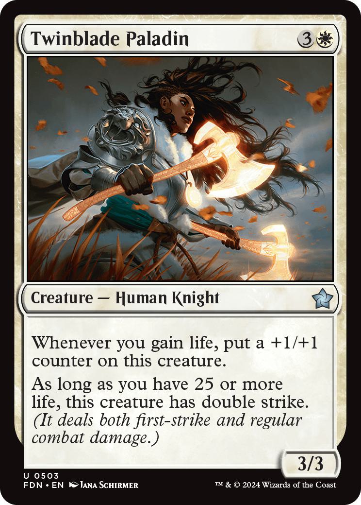 Twinblade Paladin [503] [Foundations] [Non-Foil]