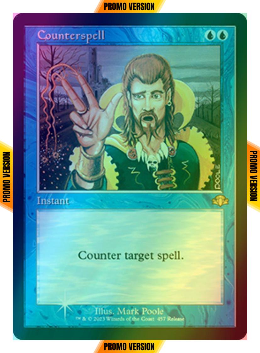 Counterspell [457] [Retro Frame] [Release Promo] [Dominaria Remastered] [Foil]
